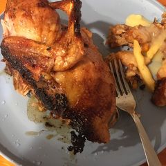 A picture of Roast duck (with orange).