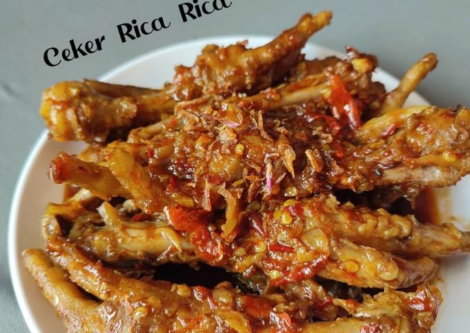 Resep Ceker Rica Rica, Sempurna