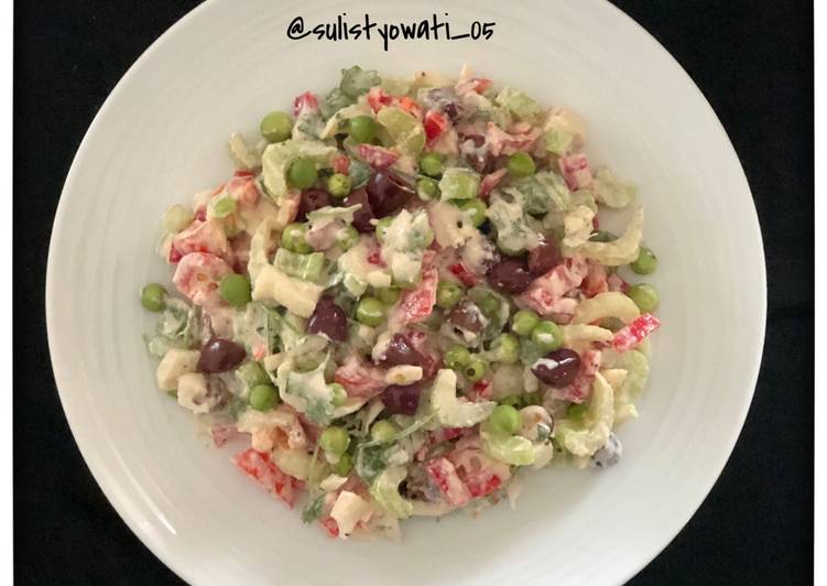 Bahan Salad 🥗 + Vegan Mayonnaise | Resep Membuat Salad 🥗 + Vegan Mayonnaise Yang Bisa Manjain Lidah