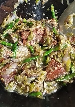 Foto resep Ikan Asin Cabe Ijo