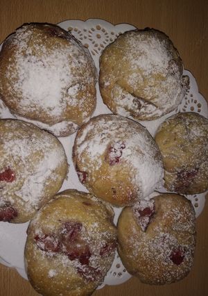 Una foto de 🍓Pan casero de frutilla🍓