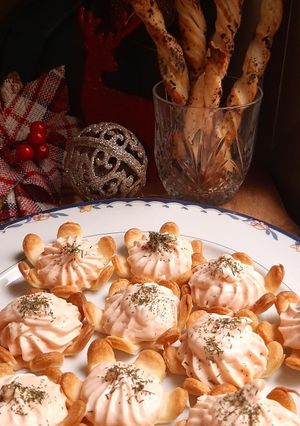 Una foto de Canapés de crema de salmón