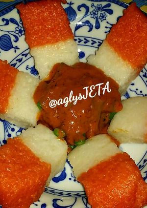 Foto resep Punten pecel merah putih