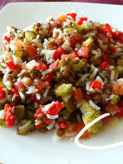 Una foto de Ensalada de arroz