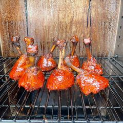 Smoker chicken lollipop A picture of Smoker chicken lollipop.