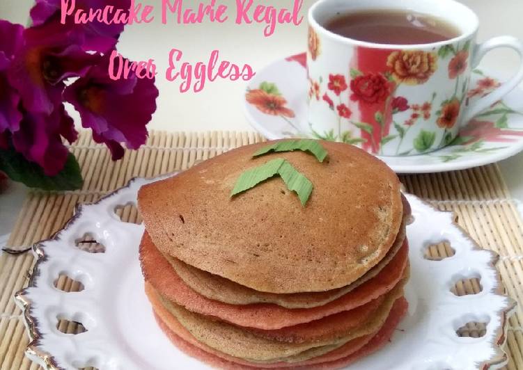Cara Membuat Pancake Marie Regal Oreo Eggless Yang Lezat