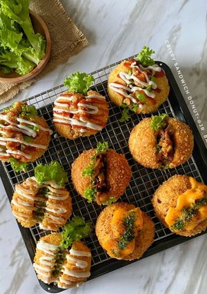 Foto resep Donat Krispi Sandwich