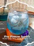 Blue Blossom Sparkle: Mocktail Bunga Telang, Selasih, & Nata de Coco 💙✨️