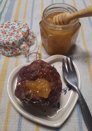 Una foto de Manzana en freidora de aire