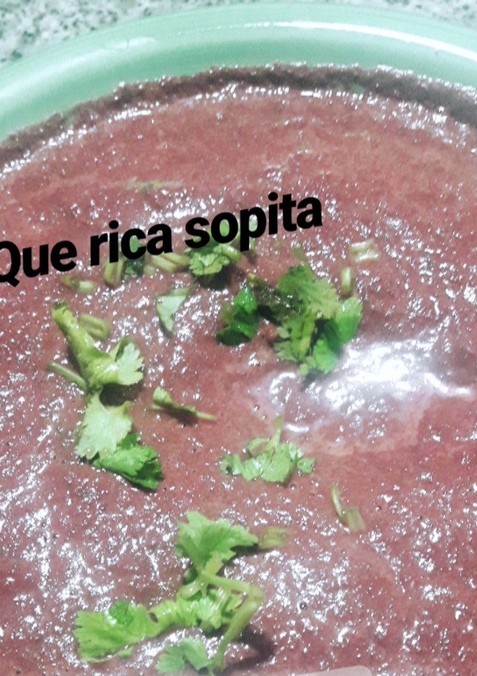 Una foto de Crema de betarraga
