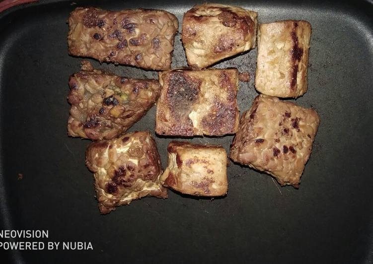 Tempe bacem bakar teflon😆