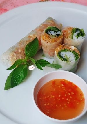 Hình của món BÌ cuốn chay.