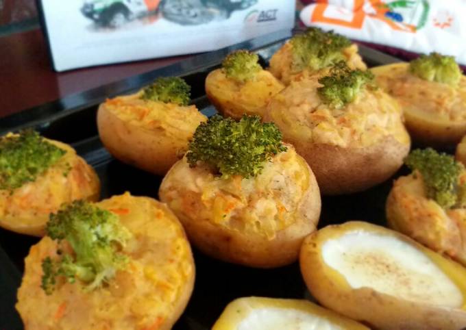 Standar Cara  memasak Baked Potatoes (double process) yang enak