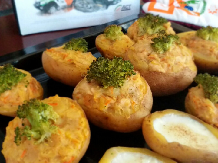 Standar Cara  memasak Baked Potatoes (double process) yang enak