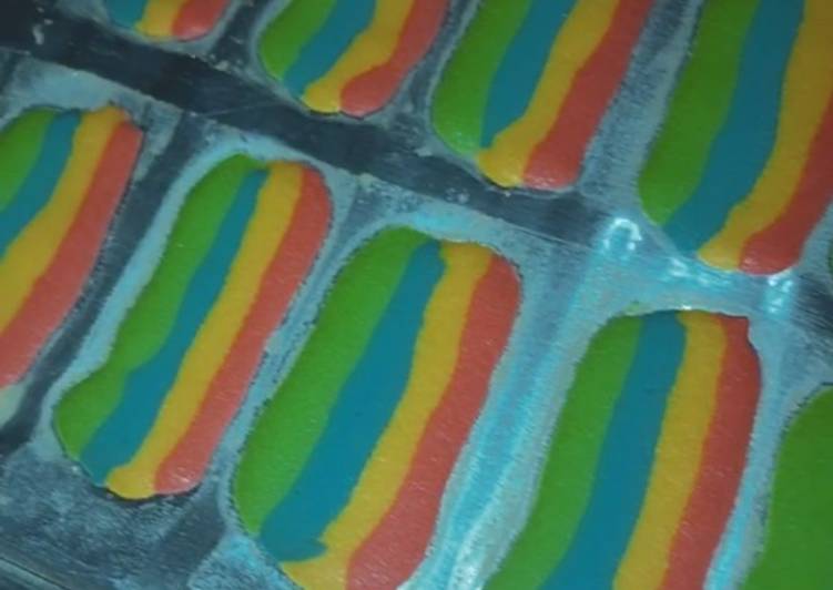 Recipe: Delicious Lidah Kucing Pelangi