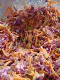 Ensalada de repollo y zanahoria
