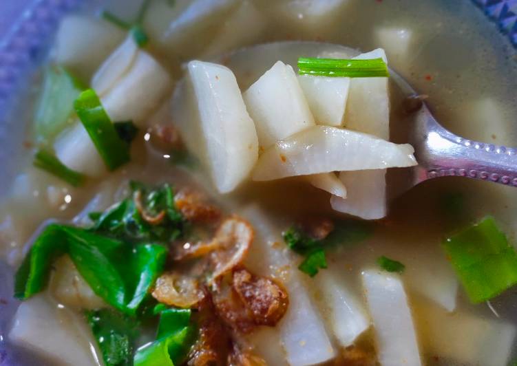 Cara Gampang Menyiapkan Lobak Kuah Gurih by Mama Yapa yang Lezat Sekali