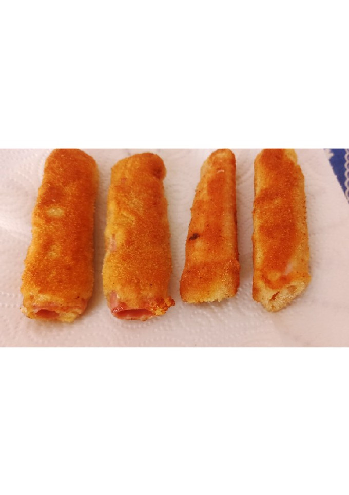 Una foto de 🍽️Rollitos de jamón York, pavo y queso🧀