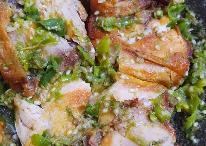 Resep Ayam Penyet Cabe Ijo Oleh Asmaul Husna - Cookpad