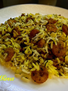 عکسی از دستور پلو میگو