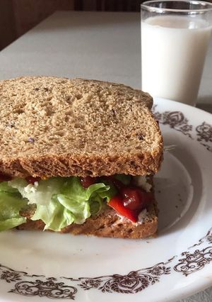 Vega diétás szendvics recept fotója