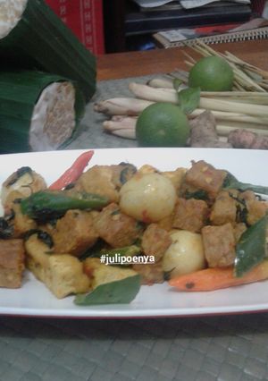 Foto resep Tumis tahu tempe sambal kemangi