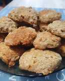 Galletas de banana y manzana con harina de almendras