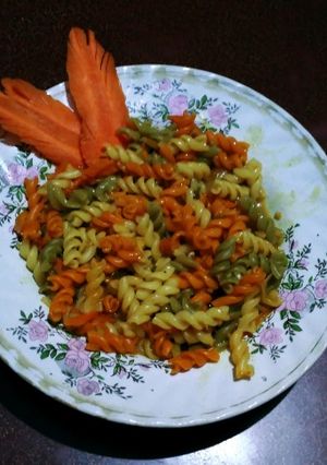 A picture of Tricolour pasta.