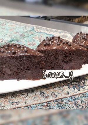 عکسی از دستور کیک خیس فوری