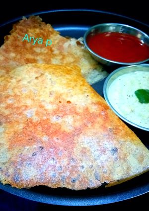 क्रिस्पी क्रंची चावल सूजी डोसा (crispy crunchy chawal sooji dosa recipe in Hindi) रेसिपी मुख्य फोटो