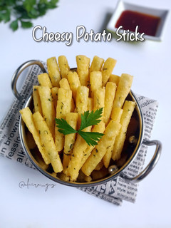 Foto resep Cheesy Potato Sticks (Stik Kentang Keju)