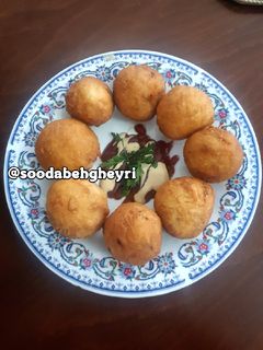 عکسی از دستور پیراشکی توپی (ابتکاری! مثل همیشه 😂)