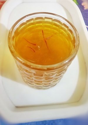 A picture of Saffron tea kashmiri Kesar kavo.
