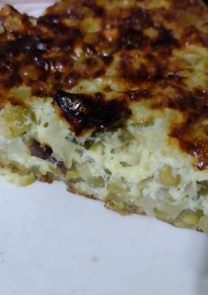 Una foto de Tortilla de arvejas al horno