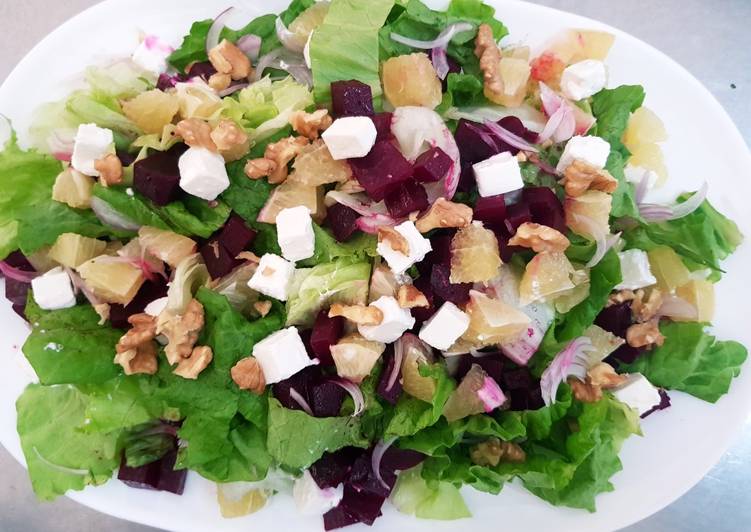 Recipe of Super Quick Homemade Beetroot &amp; feta salad