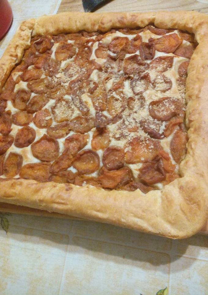Пирог духовой с абрикосами