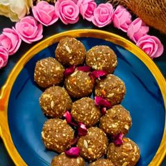 A picture of Nachni Laddoo - Winter special laddoos rich in protein, calcium and iron (Ragi Laddoo).