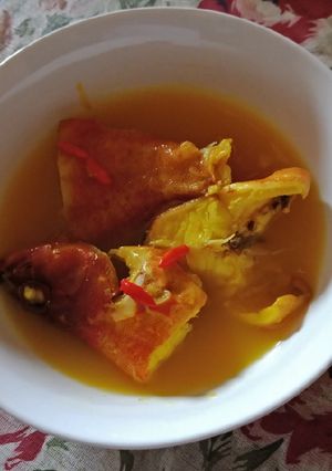 Foto resep Kerapu Merah Kuah Kuning segar