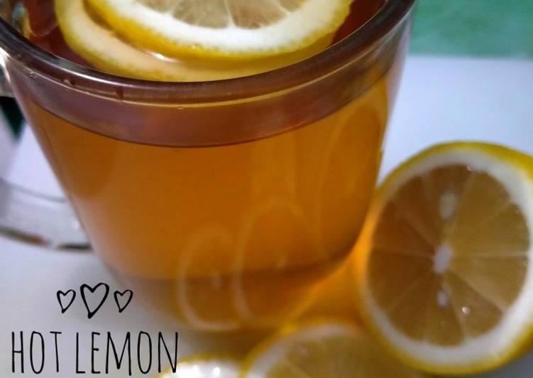 makanan Hot lemon Tea Jadi, Enak