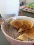 Pudin de avena con kéfir de leche