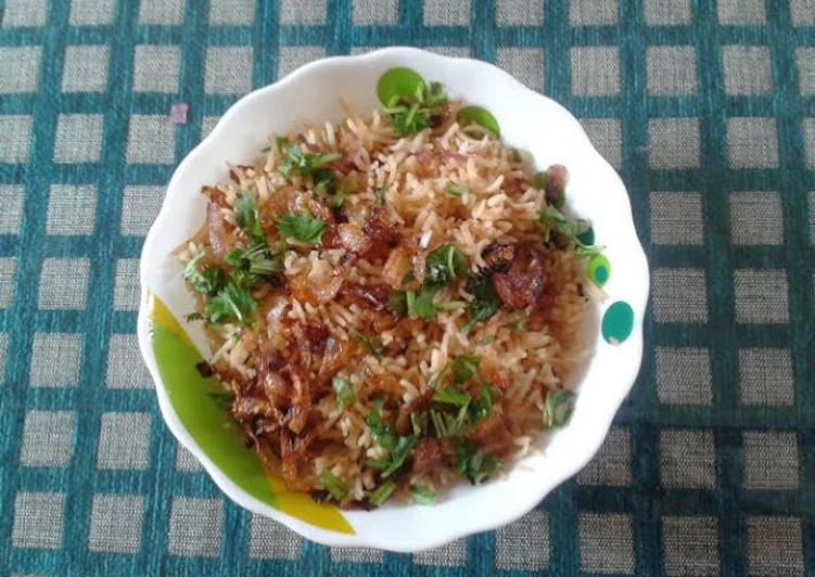 Steps to Make Super Quick Homemade Fried onion rice /Flavored rice with fried onion