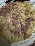 Spaghetti Aglio Olio Smoked Beef