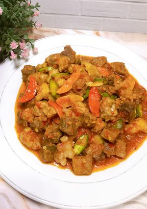 Foto resep Oseng Mercon Tetelan Daging Sapi