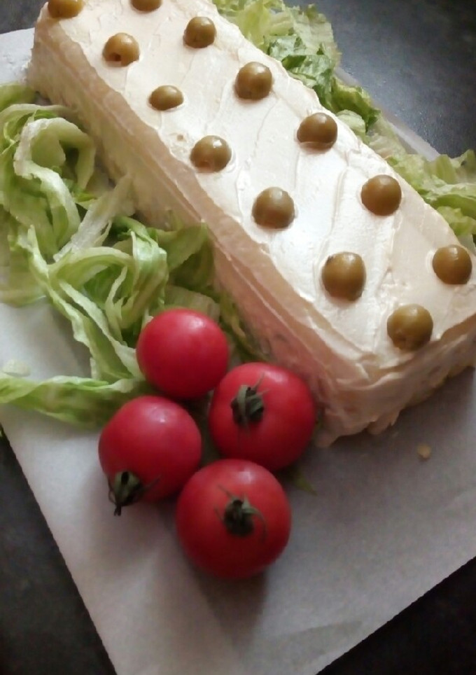 Una foto de Pastel de patata con pollo y piña