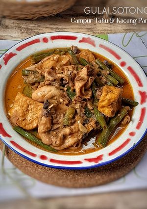Foto resep Gulai Sotong |Campur Tahu & Kacang Panjang|