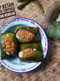 Foto resep Urap Ketan Kelapa dengan Topping Bubuk Kedelai