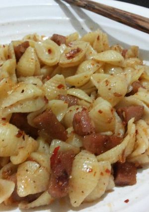 Foto resep Conchiglie (Pasta Keong) Aglio Olio