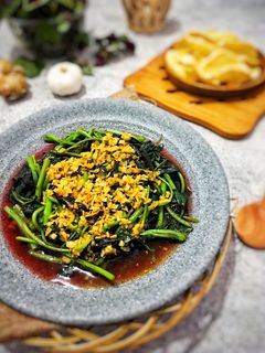 Foto resep Tumis bayam bawang putih