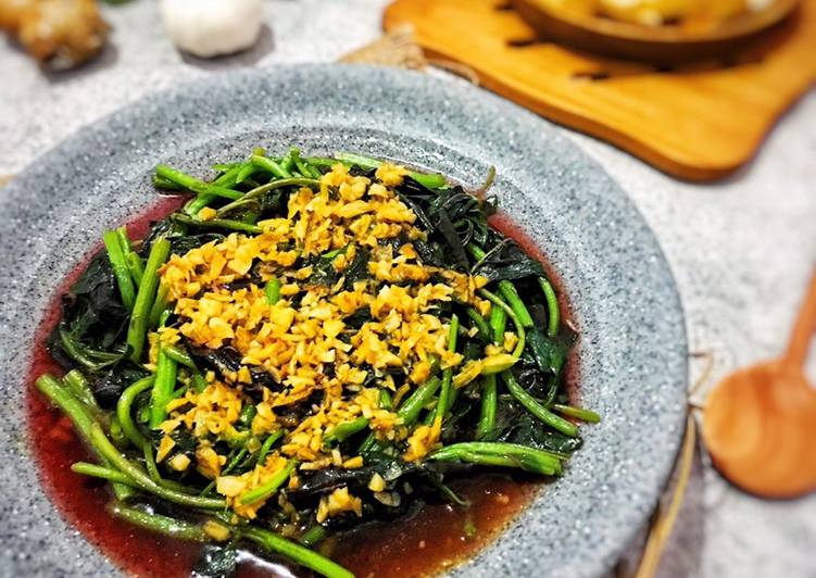 Tumis bayam bawang putih