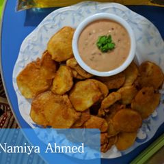 A picture of Aalu Pakoras #CookPadRamadan #IftarSpecialWithHuma.